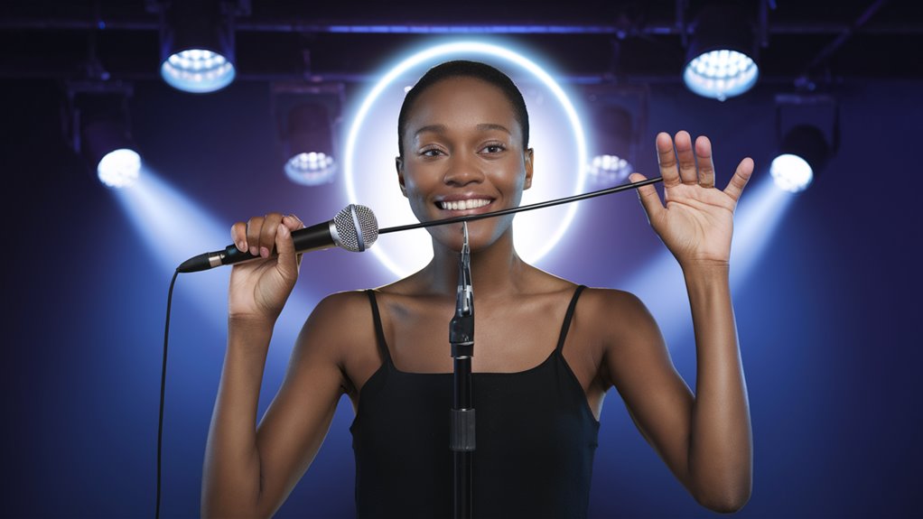 hold microphone like pro