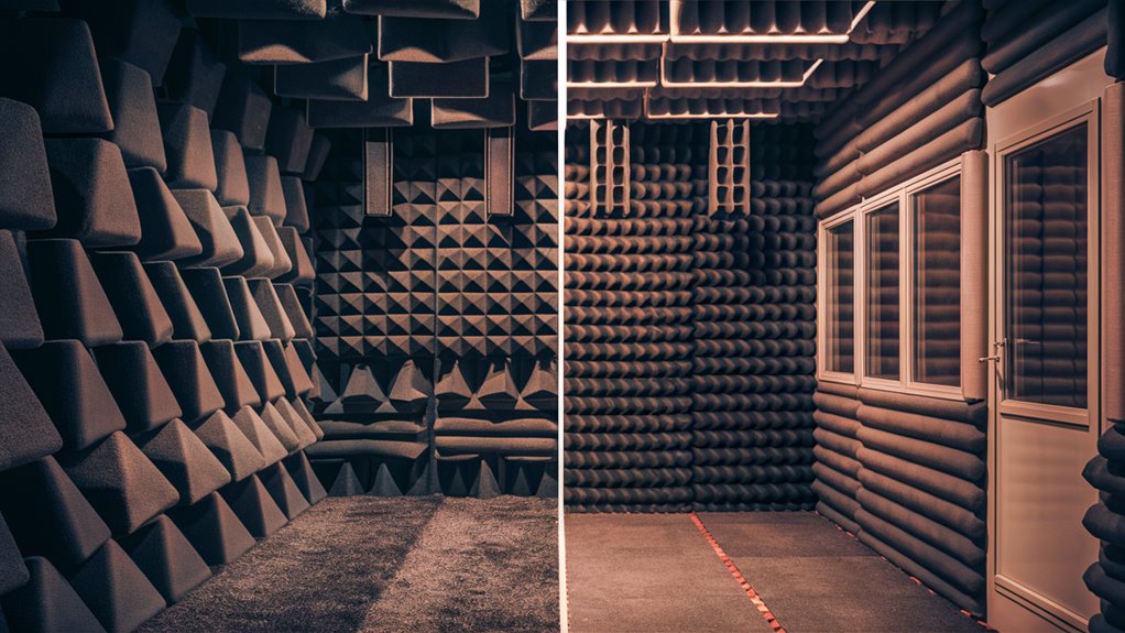absorbing versus blocking noise