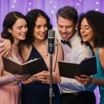 friends singing love songs together
