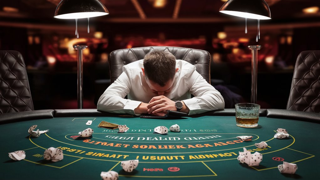 gambling until money lost