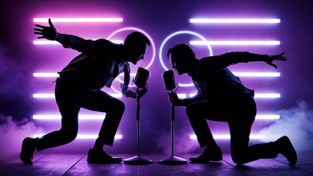 rappers singing together live