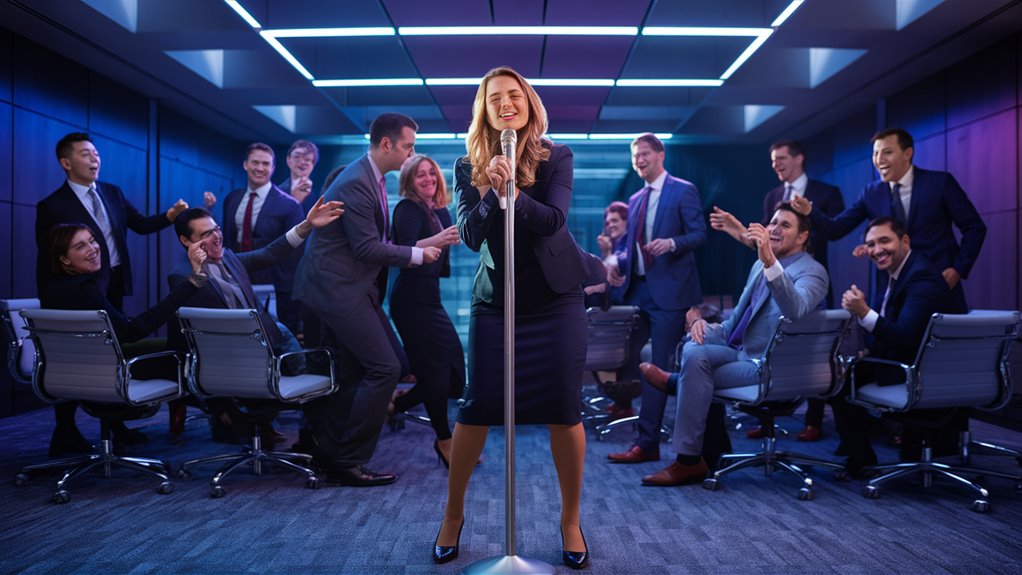 Karaoke for Corporate Events: A Fun Team Building Activity workplace singing builds teams