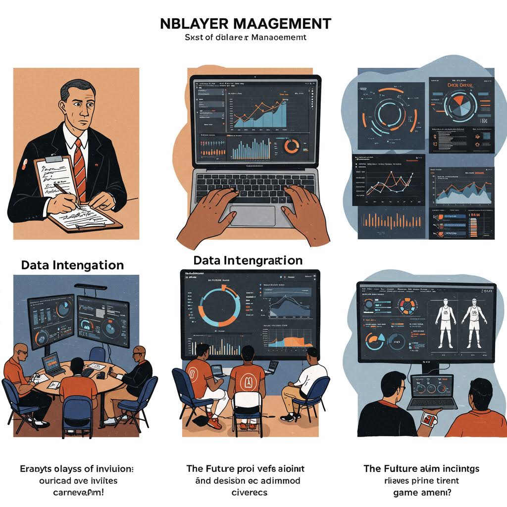 데이터 분석가와 연구원들이 화면 속 그래프와 통계를 바탕으로 전략을 공유하는 시스템적인 모습